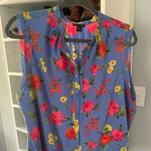 Multi color blouse that has been worn once or twice